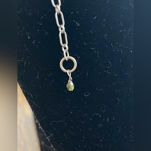 Holly Yashi faceted beads macraméd on a silver chain. 925SS. 16”+2” extension. - Picture 7 of 7